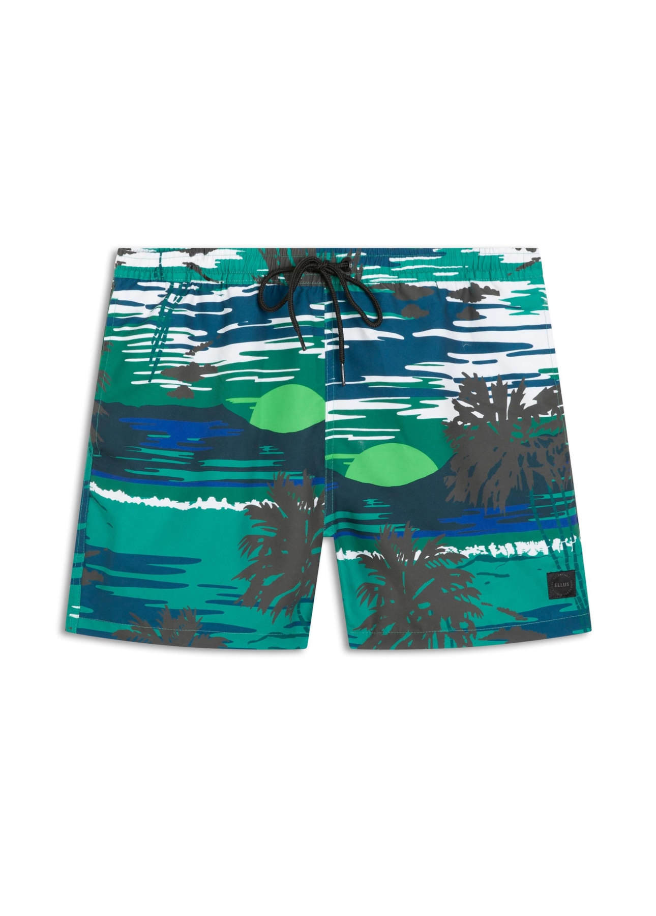 Shorts Nylon Ellus Sunset Truck Verde Bandeira