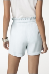 Shorts Twill Pleats Clochard Azul Claro