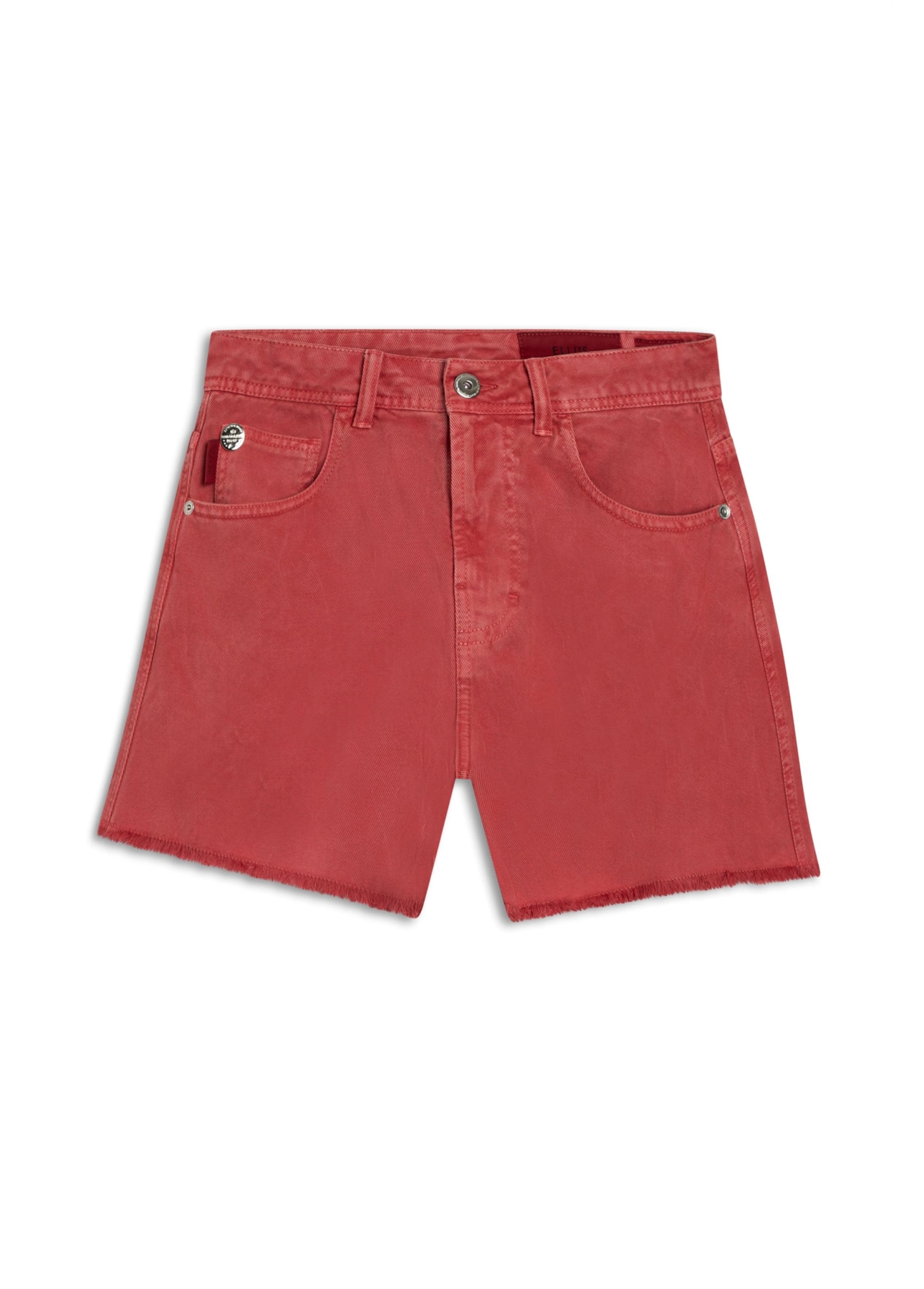 Shorts White Denim Cereja