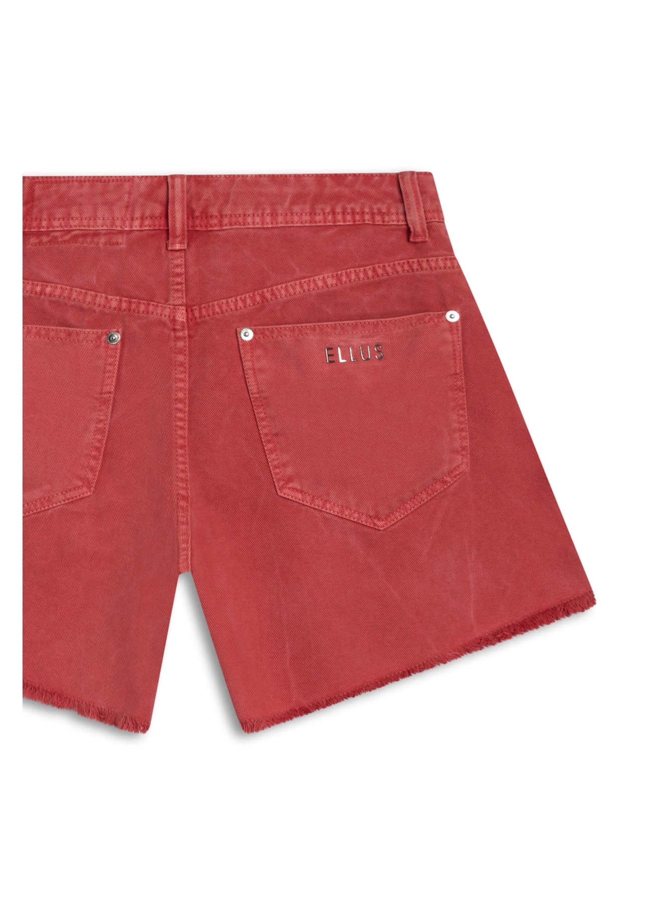 Shorts White Denim Cereja