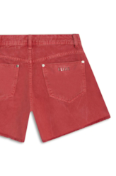 Shorts White Denim Cereja