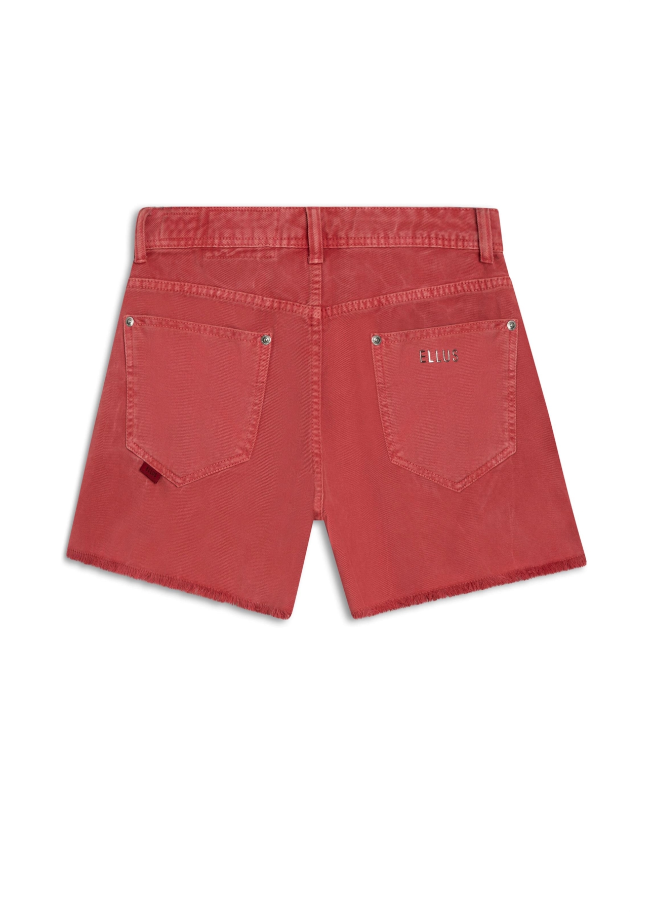 Shorts White Denim Cereja