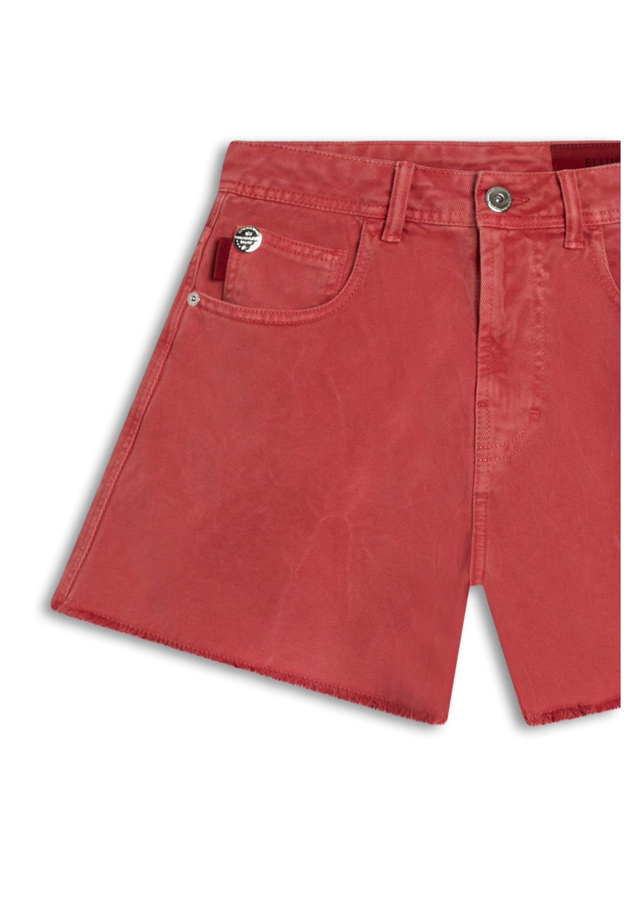 Shorts White Denim Cereja
