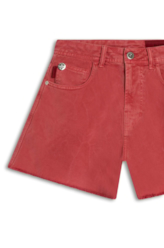 Shorts White Denim Cereja