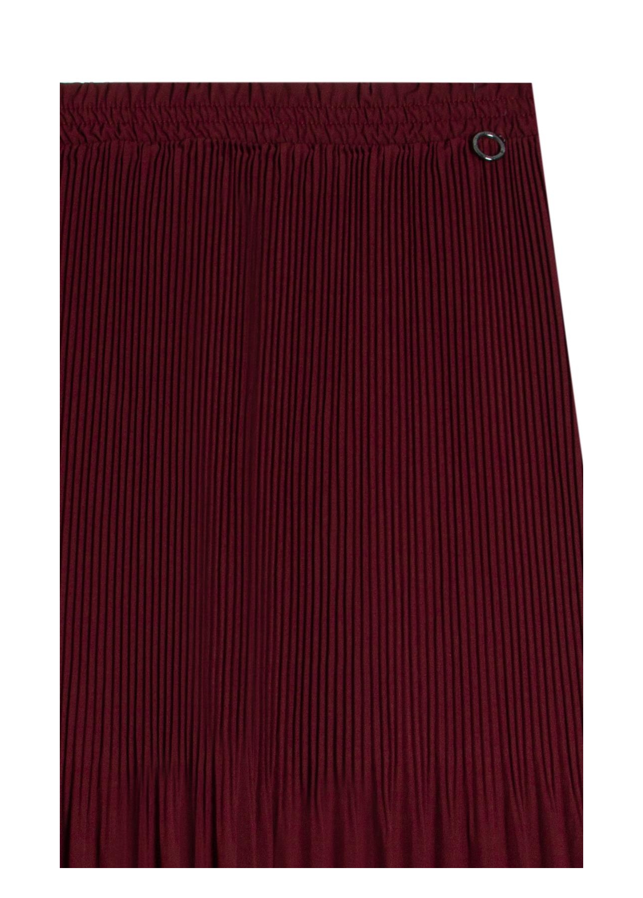 Silky Span Pleated Skirt Bordeaux