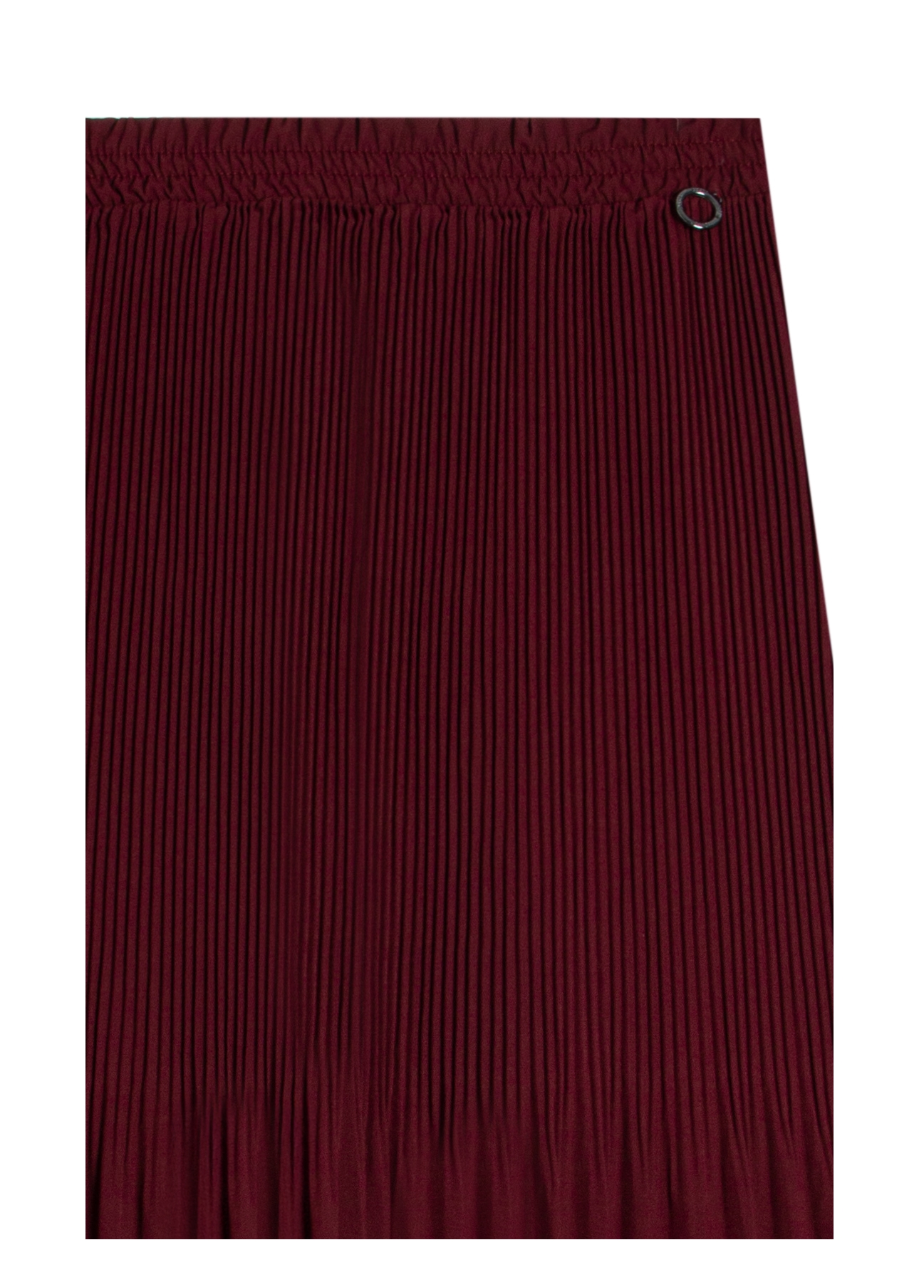 Silky Span Pleated Skirt Bordeaux