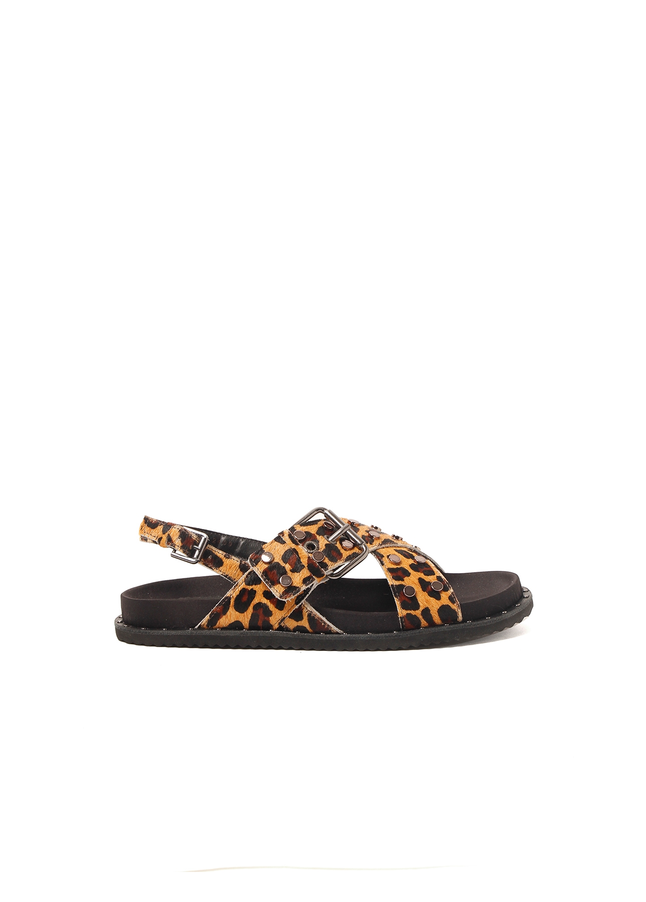 Slide Animal Print Ellus Caramelo