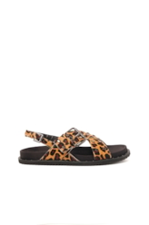 Slide Animal Print Ellus Caramelo