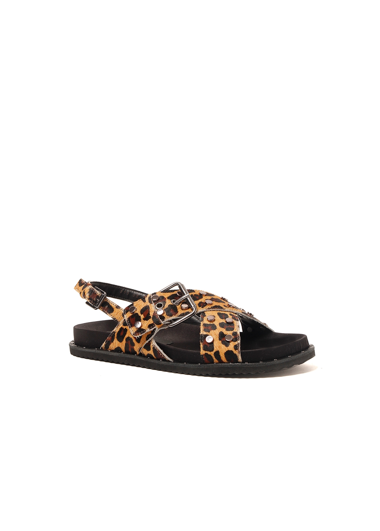 Slide Animal Print Ellus Caramelo