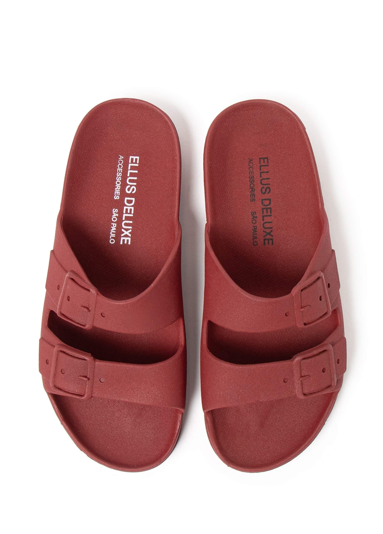 Slide Flat Fem Ellus Bordeaux