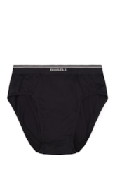 Slip Microfibra Sem Costura Microfibra Preto