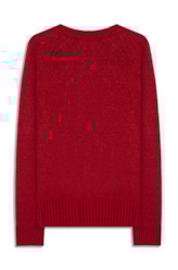 Snug Knit  Sweater Vermelho