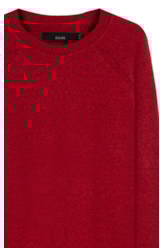 Snug Knit  Sweater Vermelho