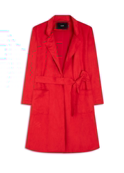 Sobretudo Nobu Belt Vermelho