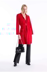 Sobretudo Nobu Belt Vermelho