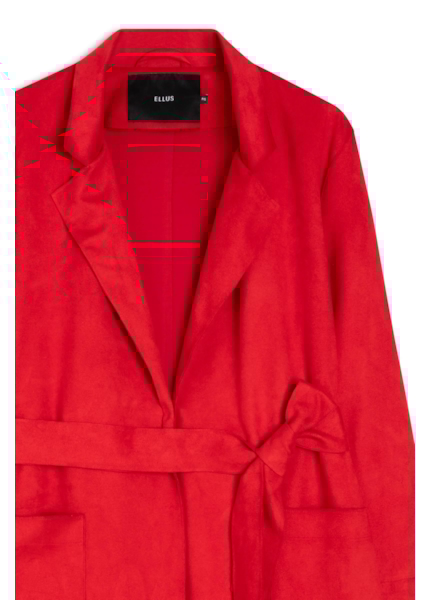 Sobretudo Nobu Belt Vermelho