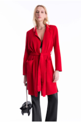Sobretudo Nobu Belt Vermelho