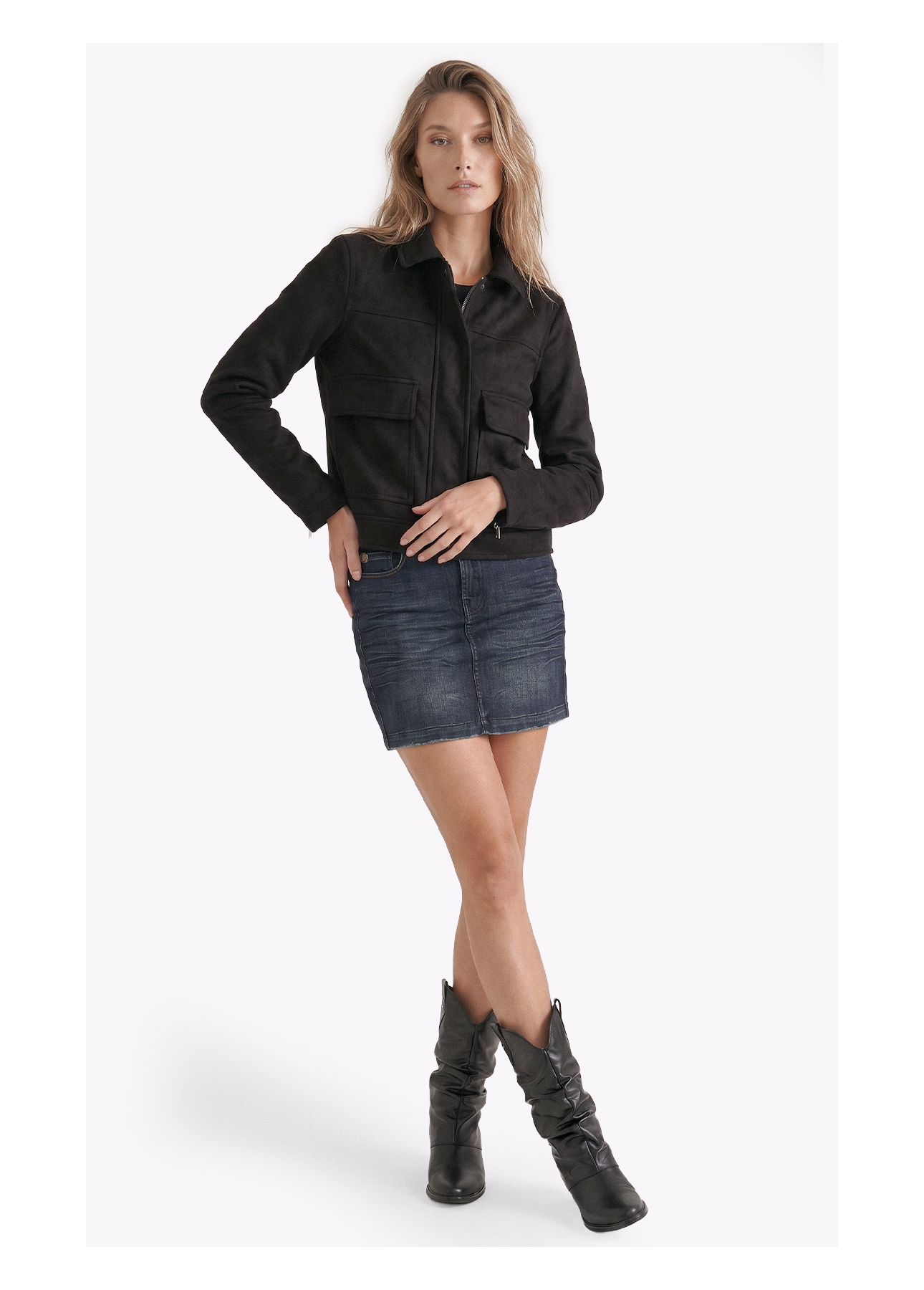 Suede Golf Classic Pockets Preto