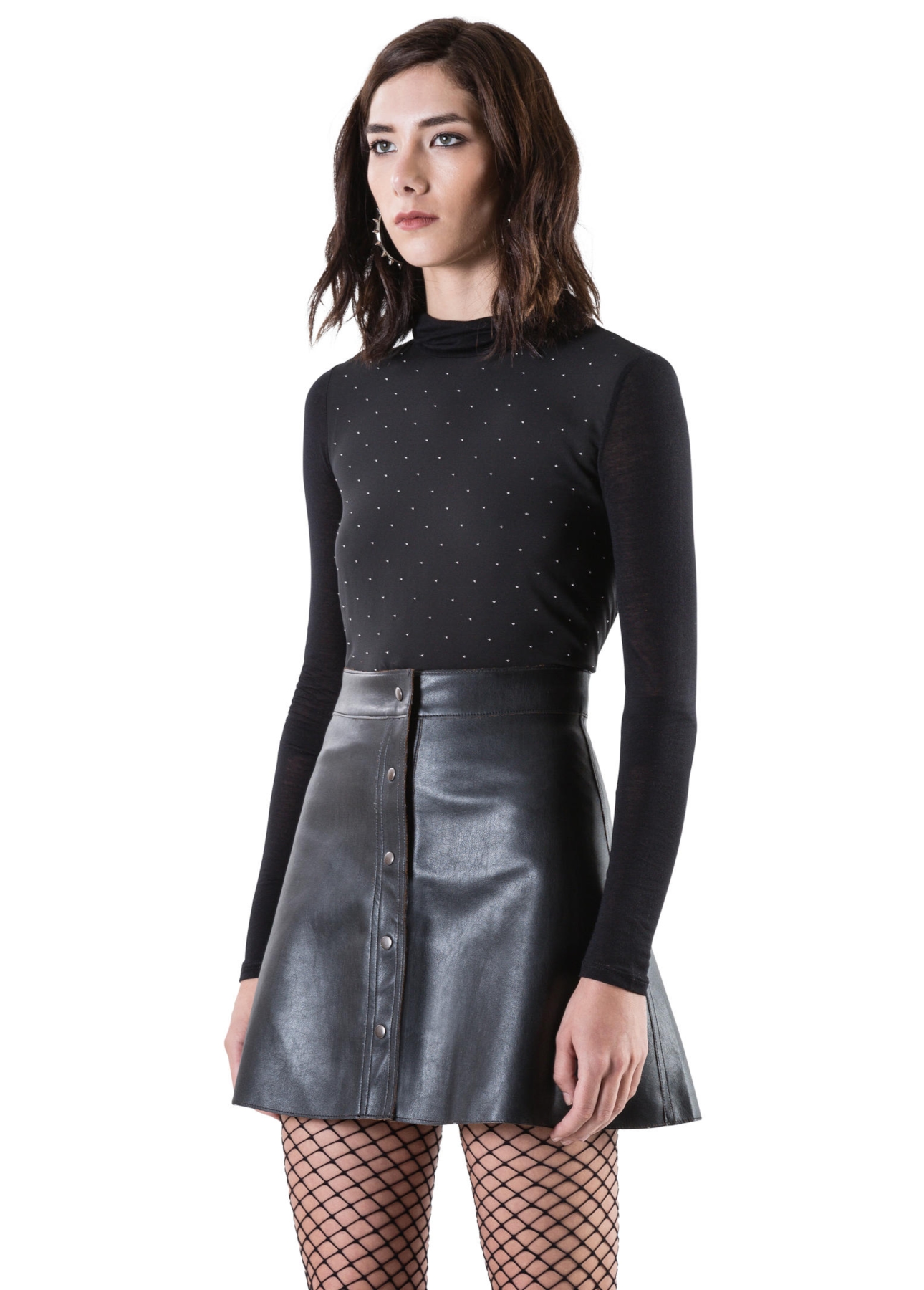 Suede Reversible Skirt Caramelo