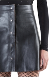 Suede Reversible Skirt Caramelo