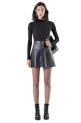 Suede Reversible Skirt Caramelo