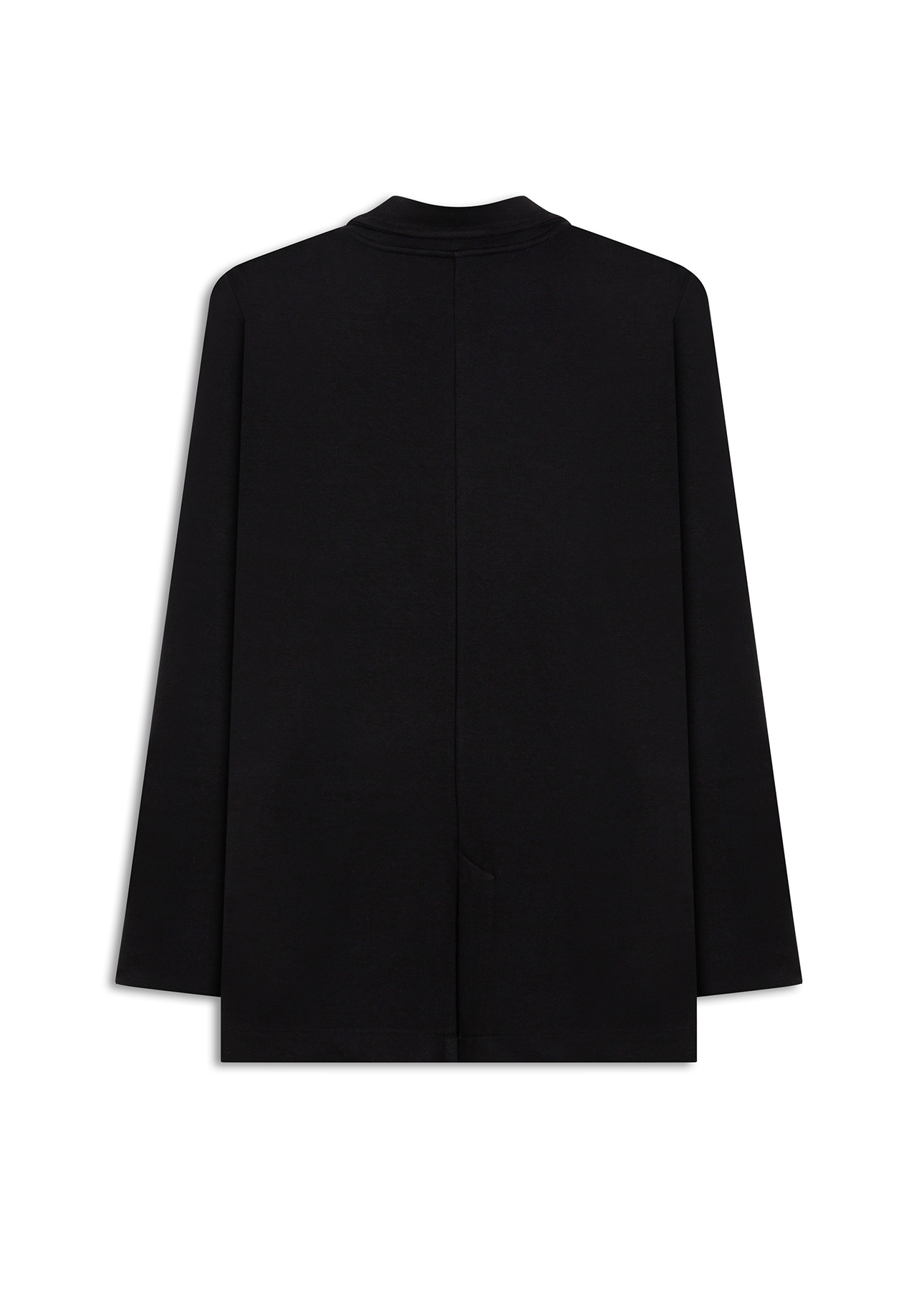 Suedine Double Button Blazer Preto