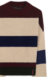 Suéter Tricot Ellus Listras Dark Wine