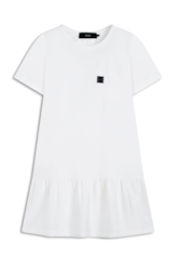 Surface Rufle Dress Big Pocket Off White