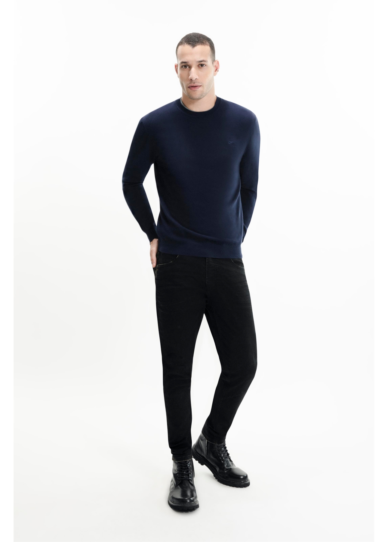 Sweater Modal Jersey Dark Navy
