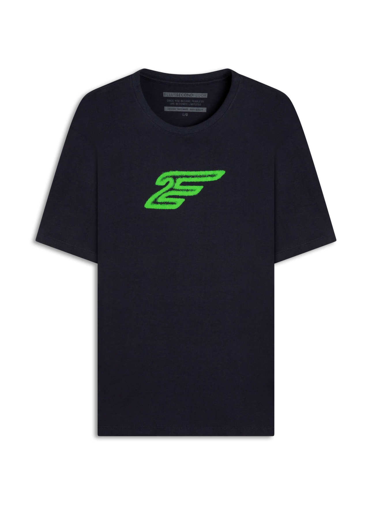 T-Shirt 2e Grafite Over Dark Navy