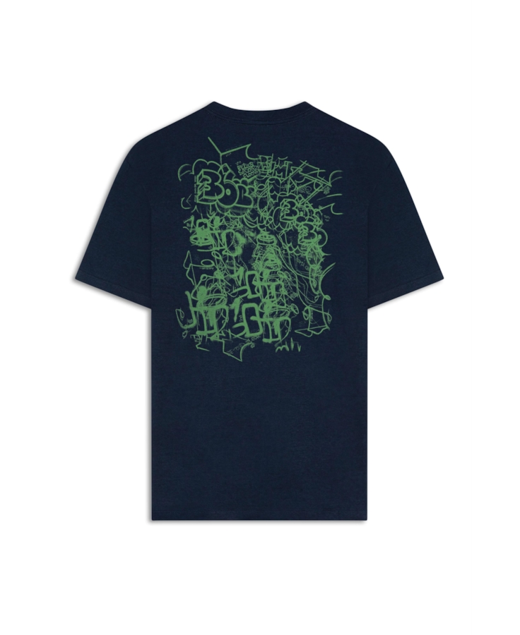 T-Shirt  2nd Floor Graffiti Classic Dark Navy