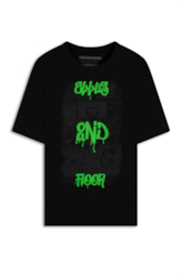 T-Shirt 2nd Floor Hoop Over Preto
