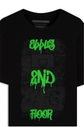 T-Shirt 2nd Floor Hoop Over Preto