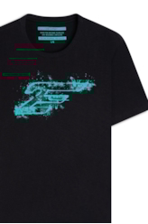 T-Shirt 2nd Floor Paint Classic Preto