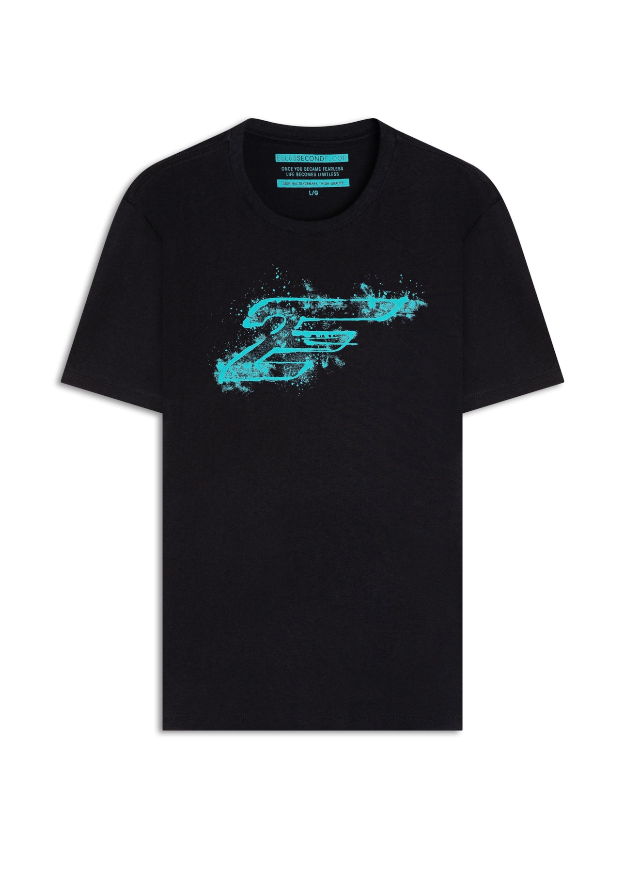 T-Shirt 2nd Floor Paint Classic Preto