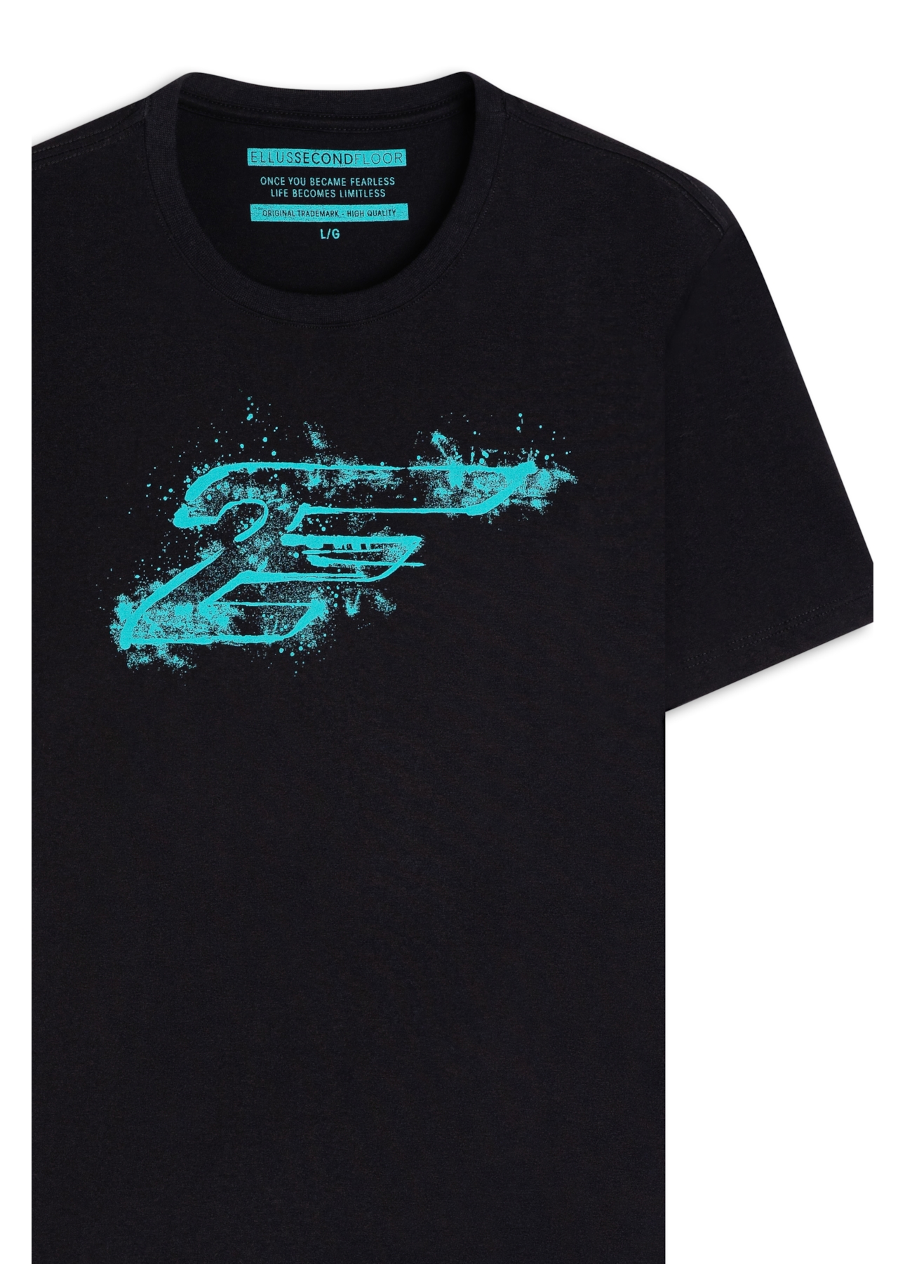 T-Shirt 2nd Floor Paint Classic Preto
