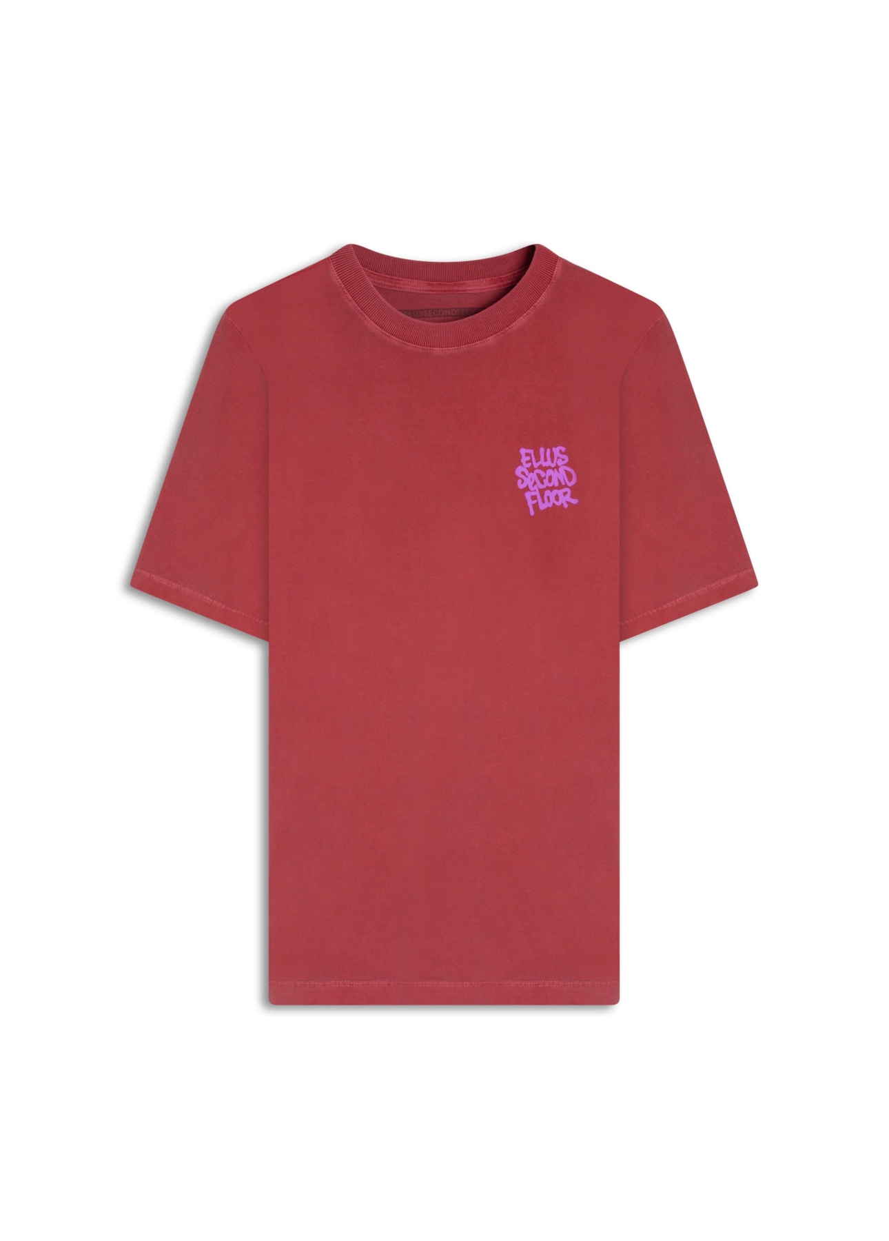 T-Shirt 2nd Floor Washed Over Cereja