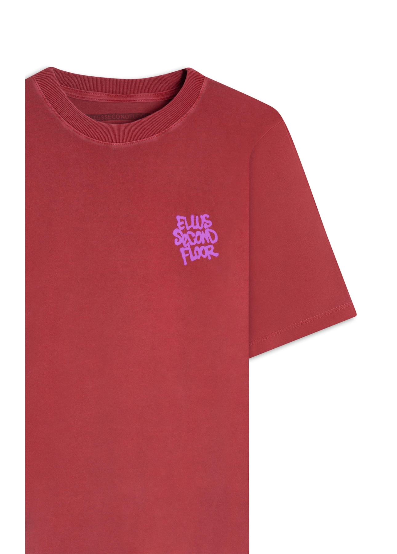 T-Shirt 2nd Floor Washed Over Cereja