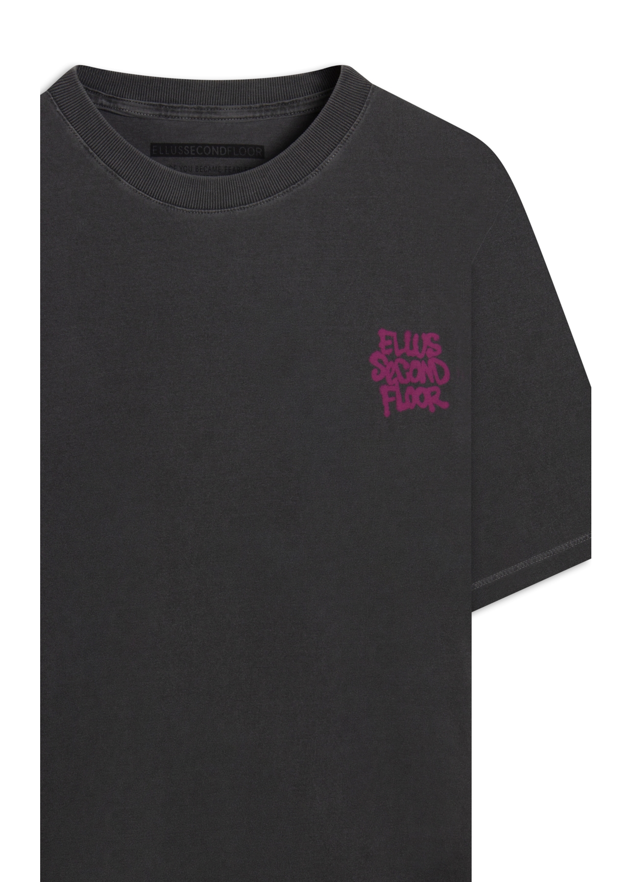 T-Shirt 2nd Floor Washed Over Preto