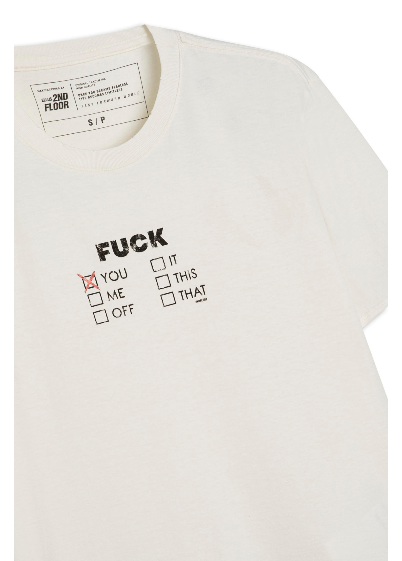 T-Shirt Basic 2nd Fck Off White