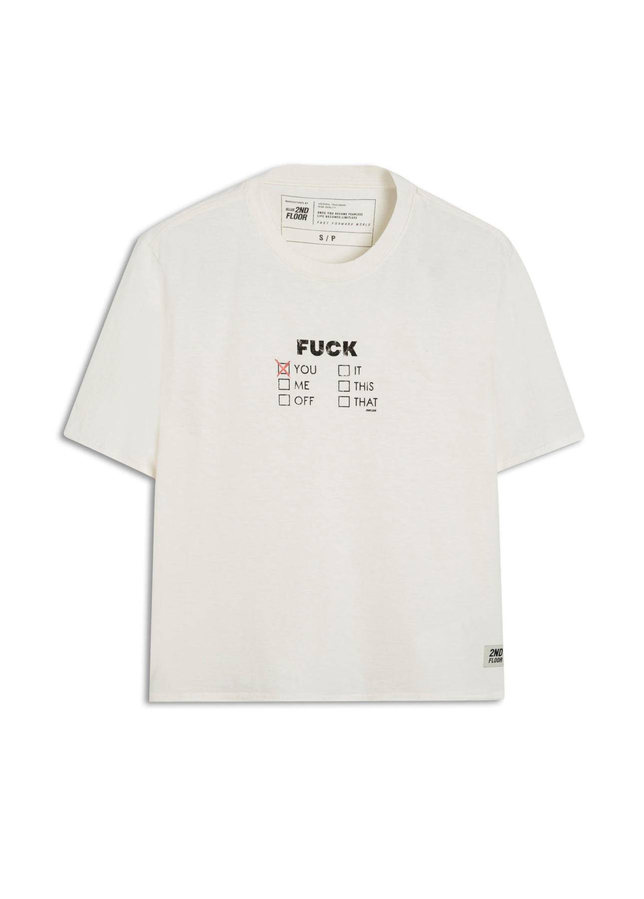 T-Shirt Basic 2nd Fck Off White