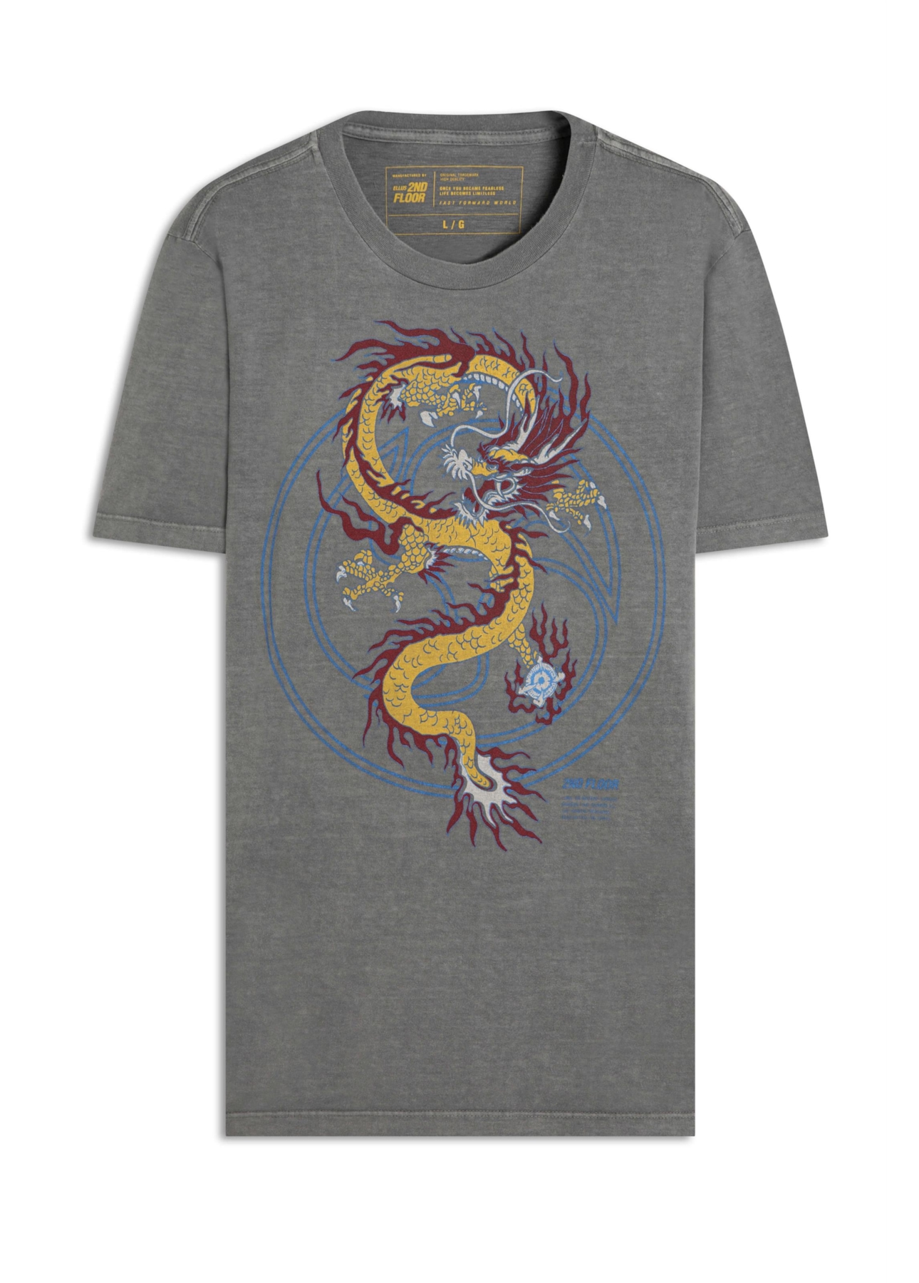 T-Shirt Basic Dragon Preto