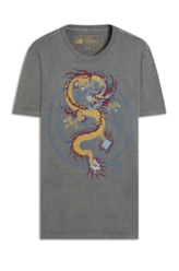 T-Shirt Basic Dragon Preto