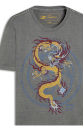 T-Shirt Basic Dragon Preto