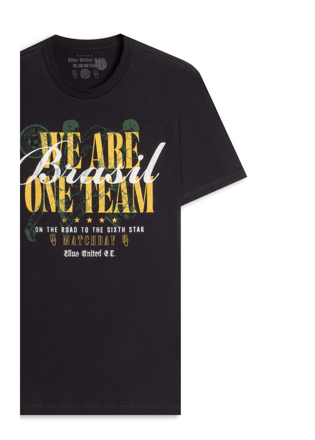 T-Shirt Brasil We Re One Team Dark Navy