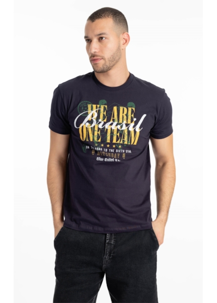 T-Shirt Brasil We Re One Team Dark Navy