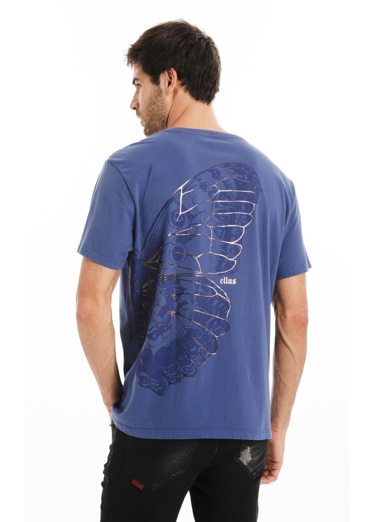 T-Shirt Butterfly Classic Azul Jeans