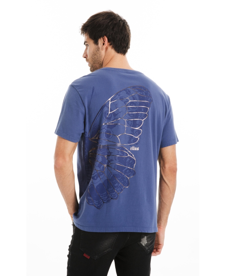 T-Shirt Butterfly Classic Azul Jeans