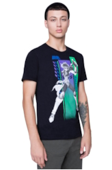T-Shirt Cavaleiros do Zodíaco Shaina Preto