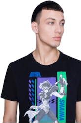 T-Shirt Cavaleiros do Zodíaco Shaina Preto